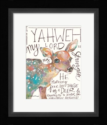 Framed Lord is My Strength Print