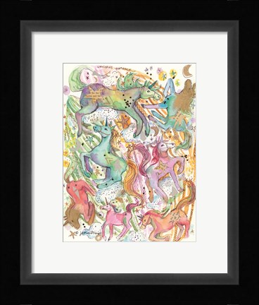 Framed Unicorn Dance Print