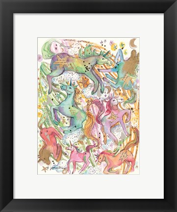 Framed Unicorn Dance Print