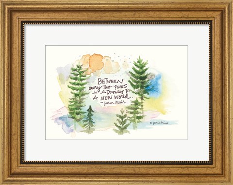 Framed Heavenly Pines Print