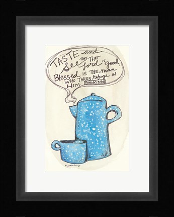 Framed Taste and See Print