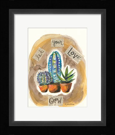 Framed Let Your Love Grow Print