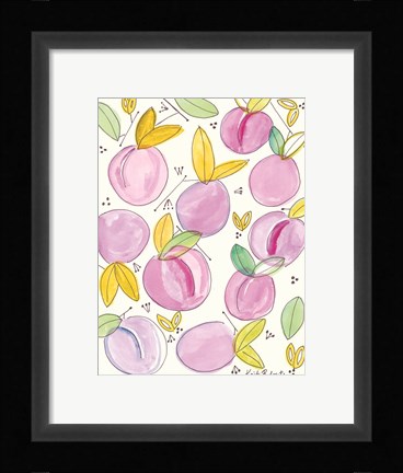 Framed Plum Crazy Print