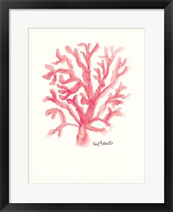 Framed C is for Coral Print