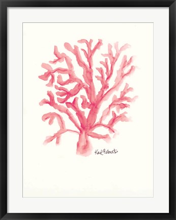 Framed C is for Coral Print