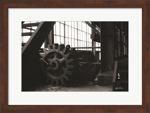 Framed Old Gears Print