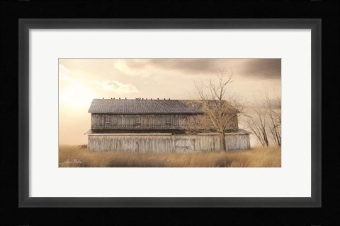 Framed Sundown at the Barn Print