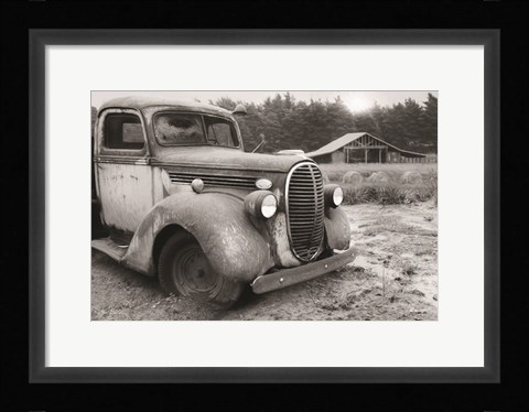 Framed Stuck in the Mud Print