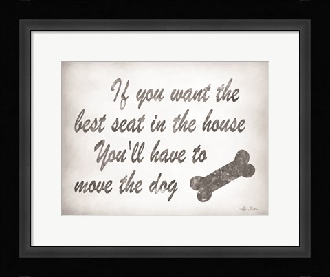 Framed Best Seat Print