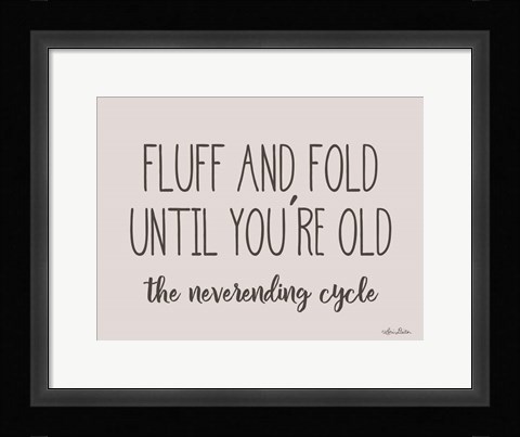 Framed Fluff and Fold Print
