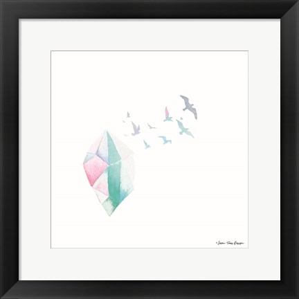Framed Crystal Birds I Print