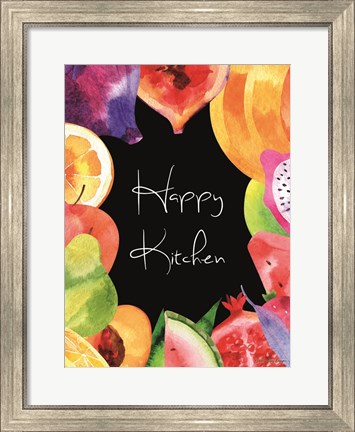 Framed Happy Kitchen Print