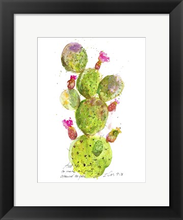 Framed Cactus Verse III Print