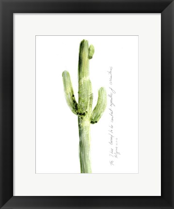 Framed Cactus Verse V Print
