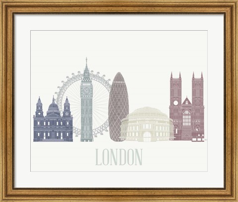 Framed London Skyline Print