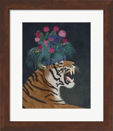 Framed Hot House Tiger 1 Print