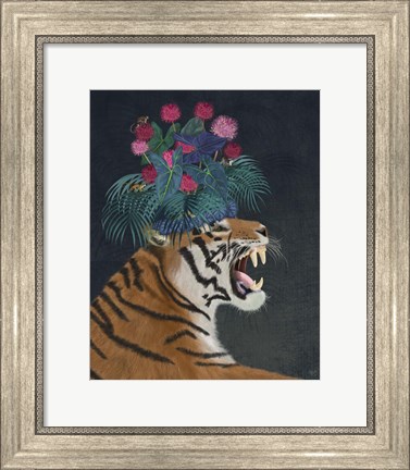Framed Hot House Tiger 1 Print