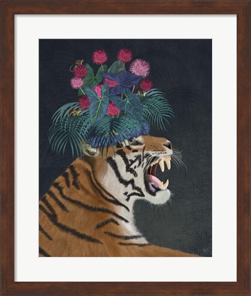 Framed Hot House Tiger 1 Print