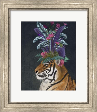 Framed Hot House Tiger 2 Print