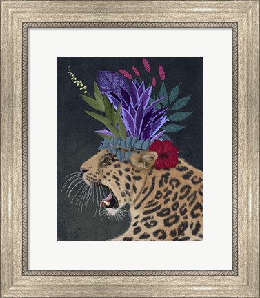 Framed Hot House Leopard 2 Print