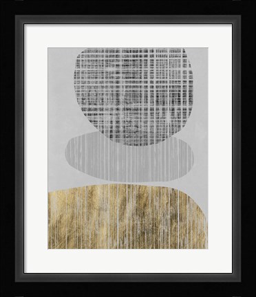 Framed Gilded Shapes II Print