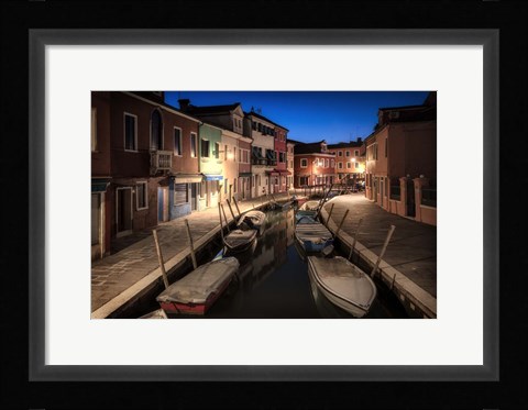 Framed Burano Street Lights II Print
