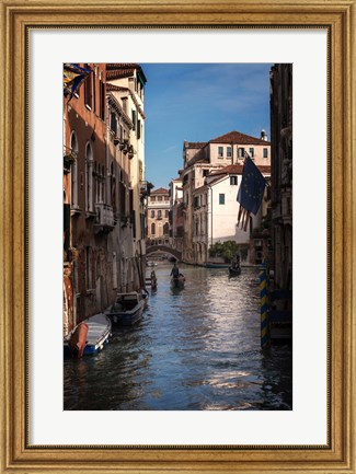 Framed Passing Gondolas Print