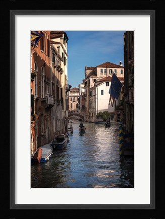 Framed Passing Gondolas Print
