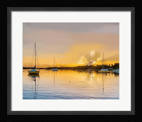 Framed Sailing Portrait II Print