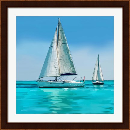 Framed Sailing Portrait IV Print