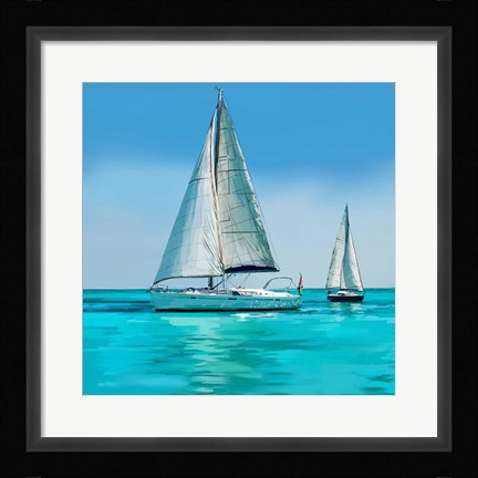 Framed Sailing Portrait IV Print