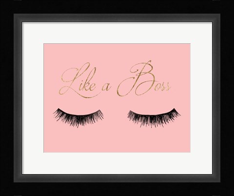 Framed Girl Boss I Print