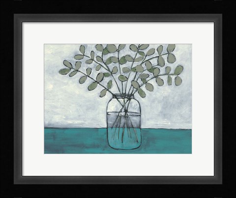 Framed Jar of Stems I Print