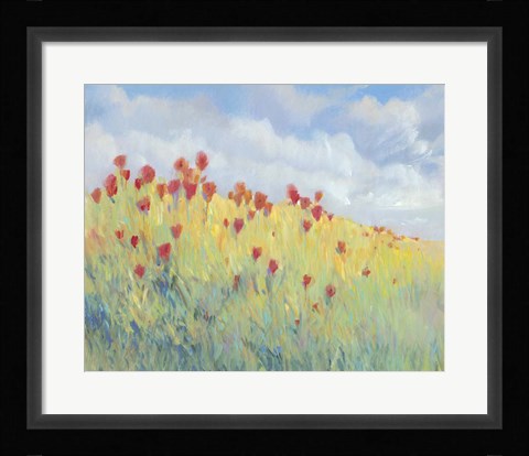 Framed Summer Breeze Meadow I Print