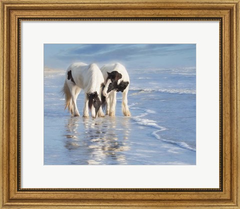 Framed Water Horses I Print