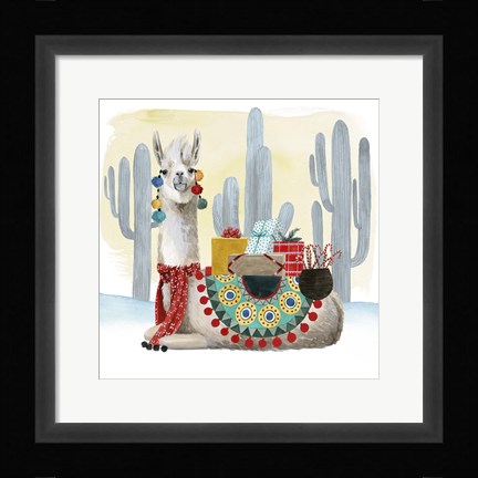 Framed Boho Christmas I Print