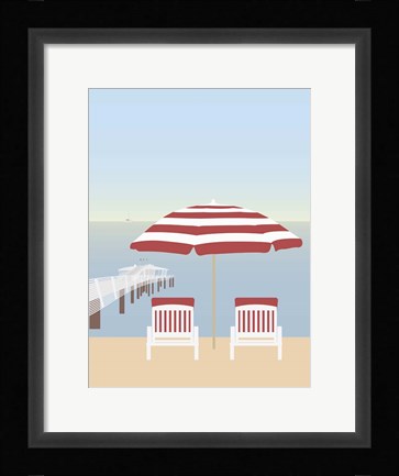 Framed Lido di Camaiore I Print