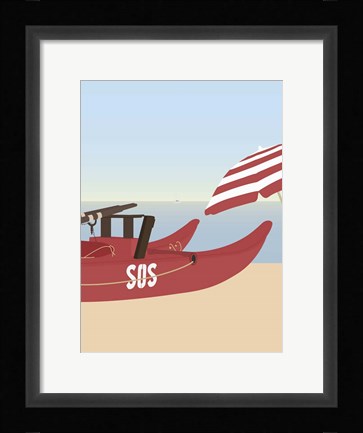 Framed Lido di Camaiore II Print