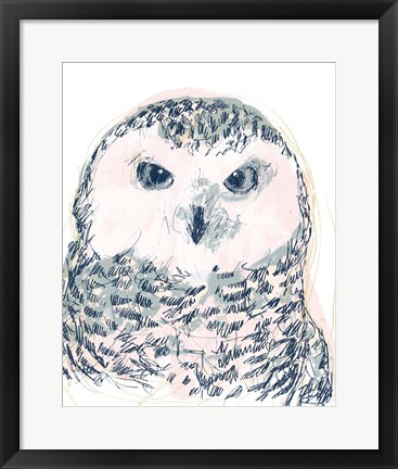 Framed Funky Owl Portrait IV Print