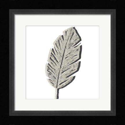 Framed Cut Paper Palms V Print