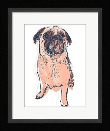 Framed Dog Portrait--Dave Print