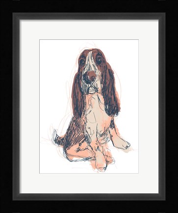 Framed Dog Portrait--Ajax Print
