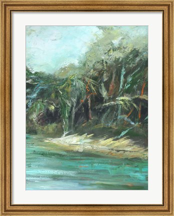 Framed Waterway Jungle II Print