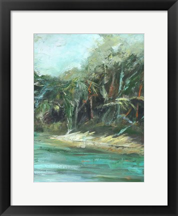 Framed Waterway Jungle II Print