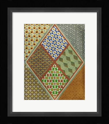 Framed Wallpaper Collage  IV Print