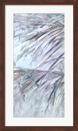 Framed Grey Palms III Print