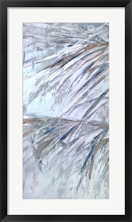 Framed Grey Palms III Print