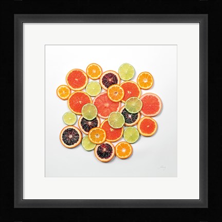 Framed Sunny Citrus II Crop Print