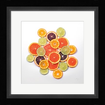 Framed Sunny Citrus I Crop Print
