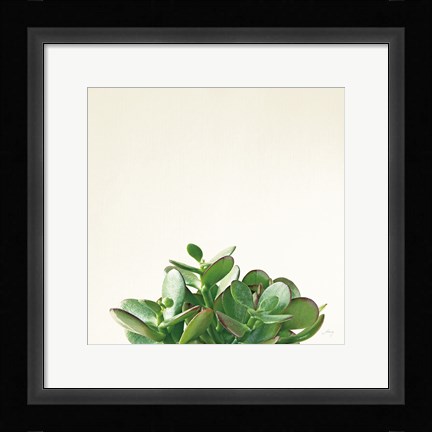 Framed Succulent Simplicity III Neutral Print